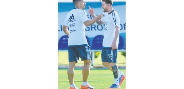 Messi de cara al partido