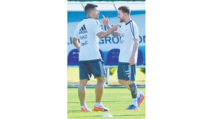 Messi de cara al partido